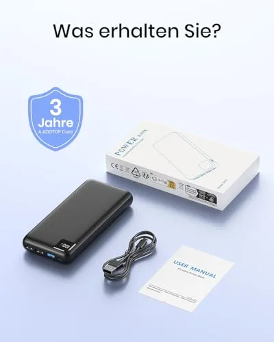 A ADDTOP Power Bank 20000mAh 6