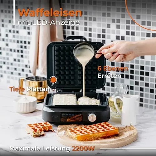 ADLER EUROPE Smart Waffeleisen 4
