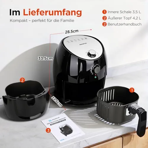 Aigostar Heißluft-Fritteuse UC 6