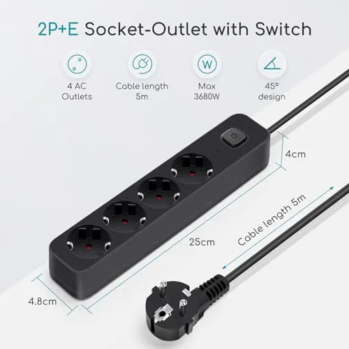 Aigostar Steckdosenleiste UC 2