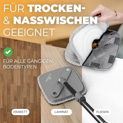 ALANBERG Wischmopp Set 2