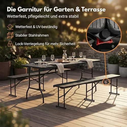 ALBATROS Bierzeltgarnitur 4