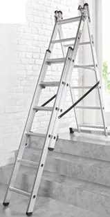 Aldi Workzone Alu-Vielzweckleiter, 3-teilig