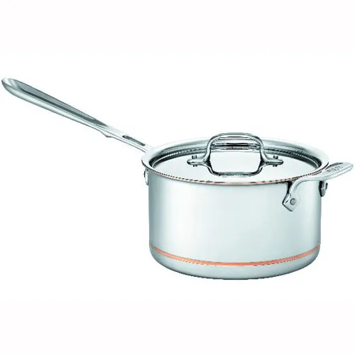 All-Clad Copper Core Stielkasserolle mit Griff und Deckel