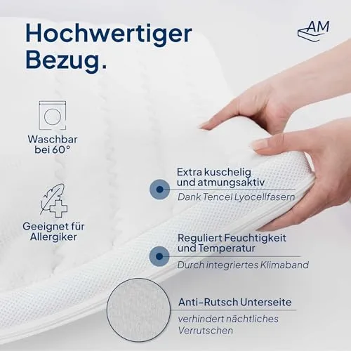 AM Qualitätsmatratzen Gel-Topper 3
