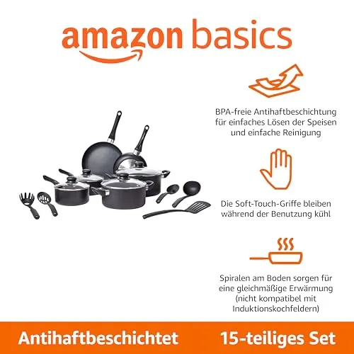 Amazon Basics Kochgeschirr Set 2