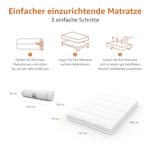 Amazon Basics Memoryschaum Matratze 3