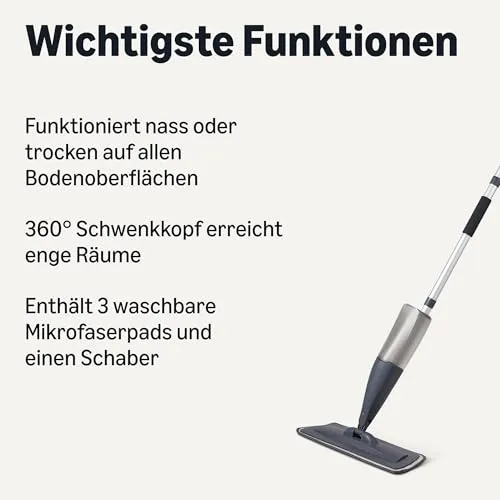 Amazon Basics Trocken- und Nasswischmopp 2