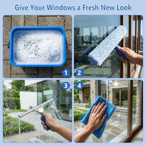 AMIPOW Fensterreiniger Set 5