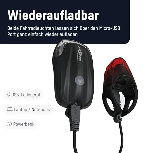 Ansmann Fahrradlicht Set 4
