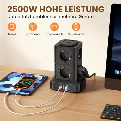 AOKBON Steckdosenturm UC 2
