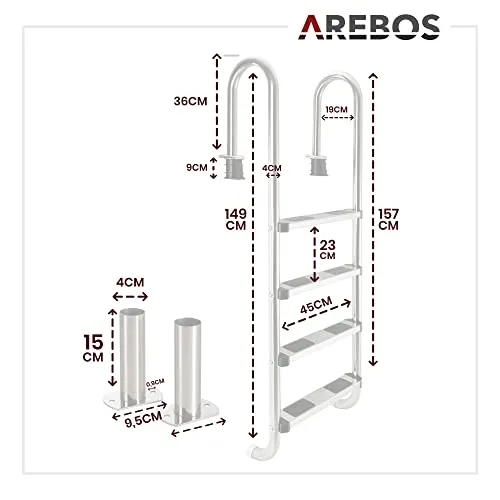Arebos Poolleiter 7