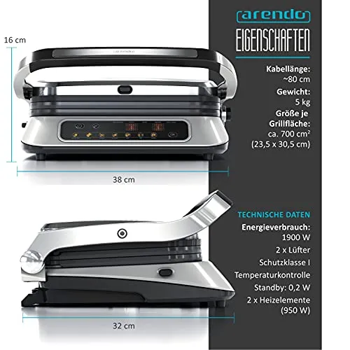 Arendo Kontaktgrill UC 3
