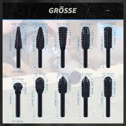ASNOMY Holzraspel Set 2