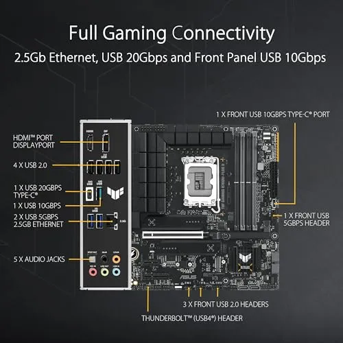 ASUS TUF Gaming B760M-PLUS II 6