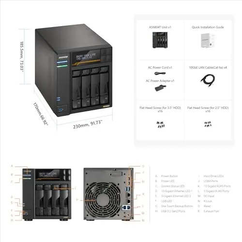 Asustor Lockerstor 4 Gen3 AS6804T 3