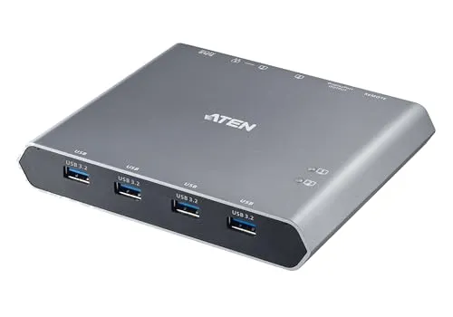 ATEN 2-Port 4K USB-C KVM Dock Switch UC