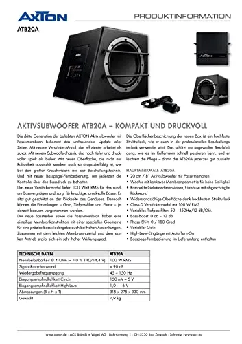 AXTON ATB20A 5