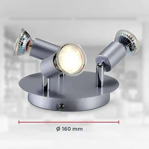 B.K.Licht LED Deckenlampe 3