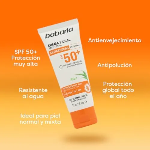 Babaria Sonnencreme Gesicht SPF 50+ 3