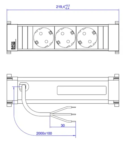 BACHMANN POWER FRAME 3xCEE7/3 2