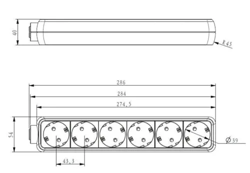 BACHMANN Steckdosenleiste UC 3