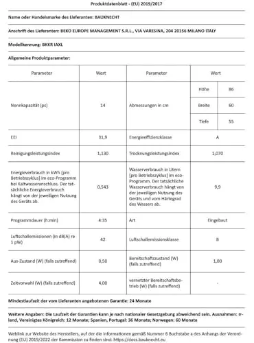 Bauknecht BKKR IAXL 6