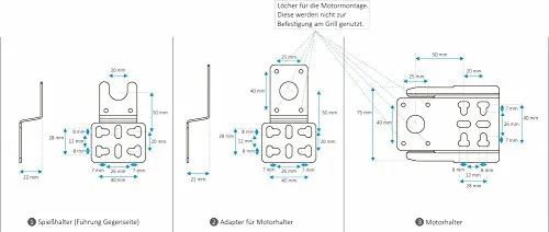 BBQ-Toro Universal Grillspieß Set 4