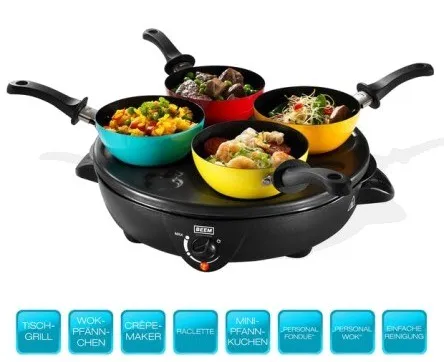 Beem Party-Platte 4 in 1 Black Roc D2000725