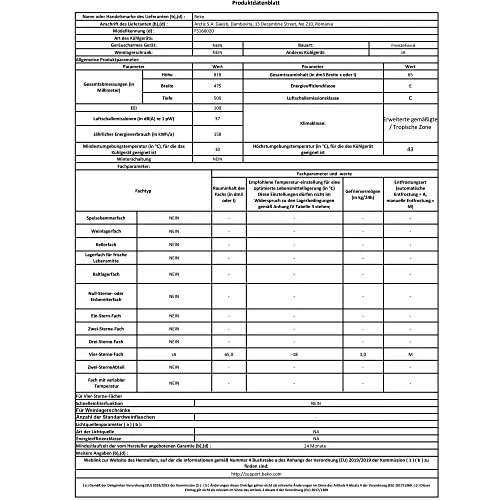 Beko FS166020 5