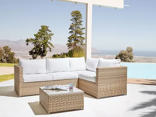 Beliani Garten Ecksofa UC 2