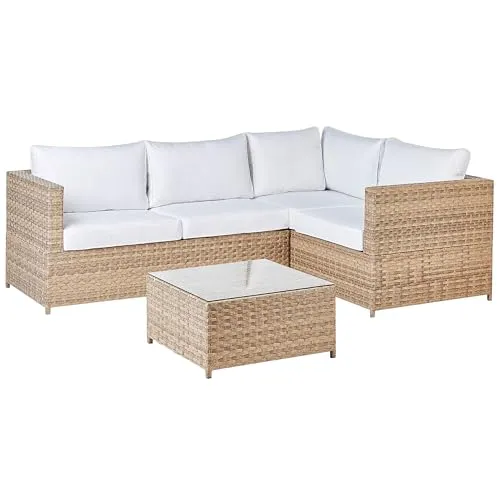 Beliani Garten Ecksofa UC