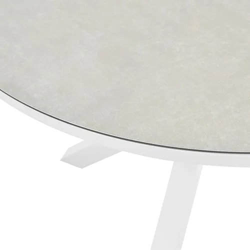 Beliani Gartentisch Taupe 5