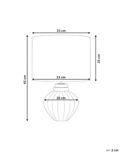 Beliani Tischlampe UC 3
