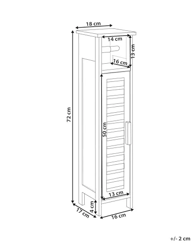 Beliani Toilettenpapier-Schrank 3