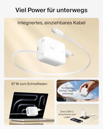 Belkin USB C Ladegerät 67W 2