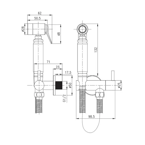 Belvit Bidet-Armatur UC 2