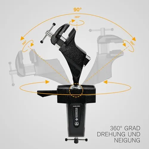 Bernstein ESD Kugelgelenk-Schraubstock 3