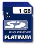 Bestmedia Platinum Secure Digital Card 1 GB