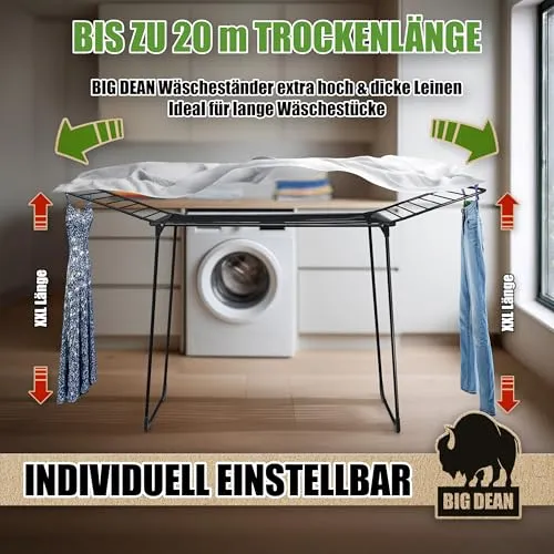 BigDean Wäscheständer XXL 2