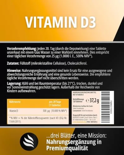 BIOMENTA Vitamin D3 20.000 I.E. 4