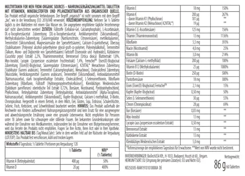BioTechUSA Multivitamin For Men 5