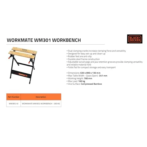 BLACK+DECKER Workmate 301 6
