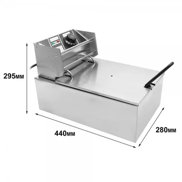 Blackpoolal Elektrische Fritteuse Silber (10L) 3