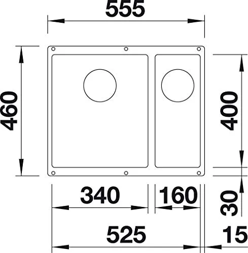 BLANCO SUBLINE 340/160-U 3