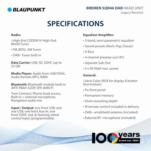 Blaupunkt Bremen SQR 46 DAB 3