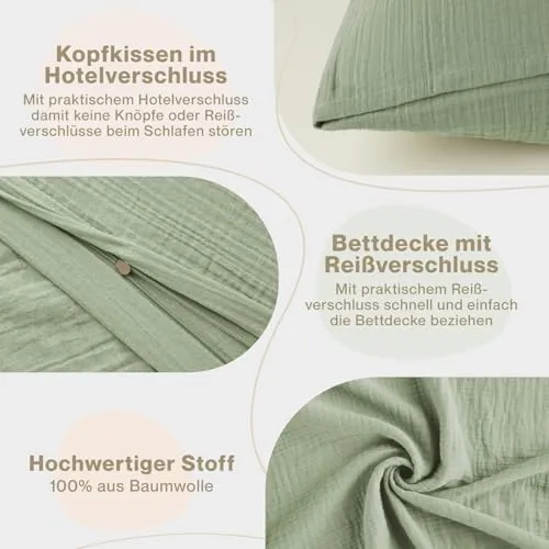 Blumtal Musselin Bettwäsche 3