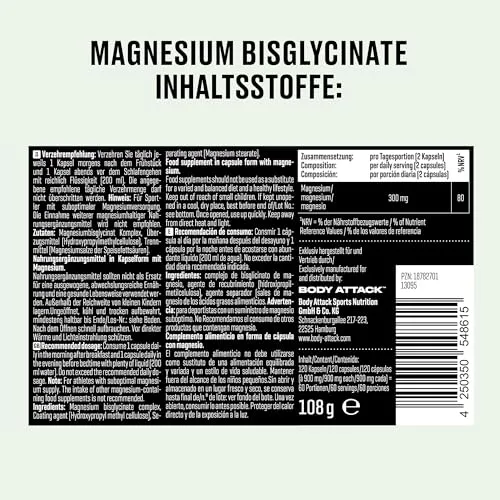 Body Attack Magnesium Bisglycinat Complex