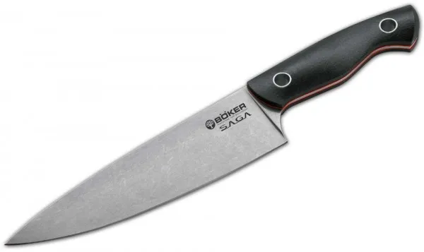 Böker Saga Chefmesser Stonewash