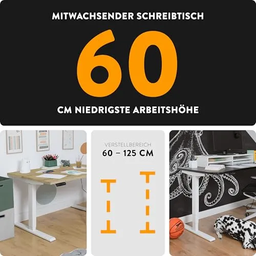 boho office Höhenverstellbarer Schreibtisch UC 2